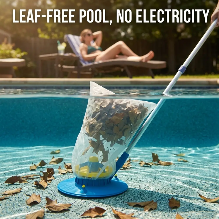 BowLift | Large Pool Leaf Vacuum | Powerful Suction, Easy Maneuverability & Ideal for Inground and Above Ground Swimming Pools