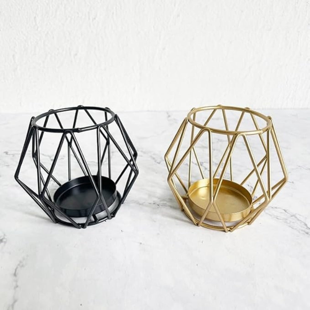 BowLift | Wireframe Sleek Iron Candle Holder