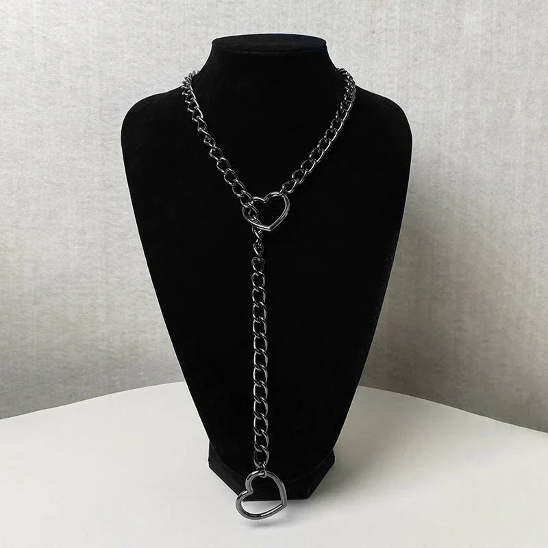 BowLift | Gothic Punk Heart Necklace