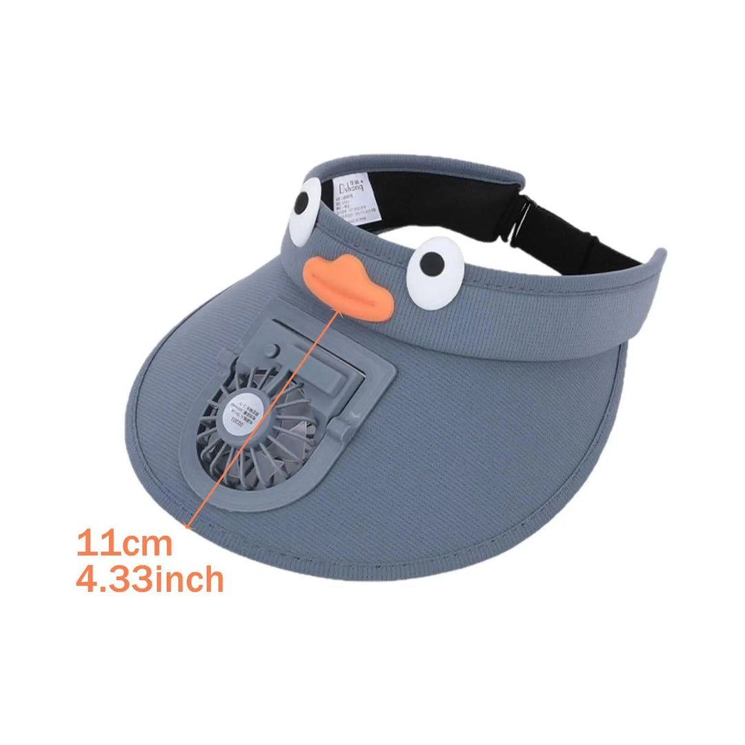Kids Sun Visor Hat with Cooling Fan Hat | Bowlift