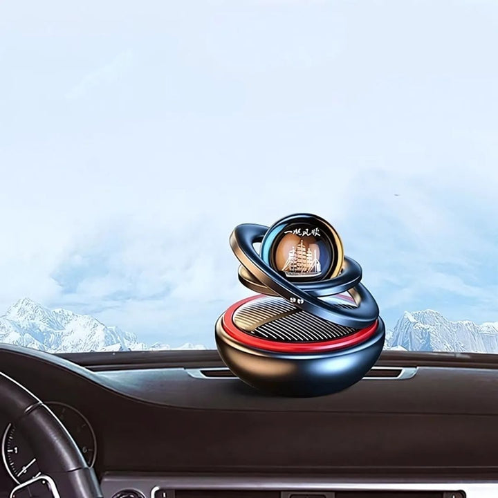 EcoFresh | Solar Car Air Freshener – Odour Elimination – Continuous Fragrance – Stylish Dashboard Design – No Batteries Needed Bowlift