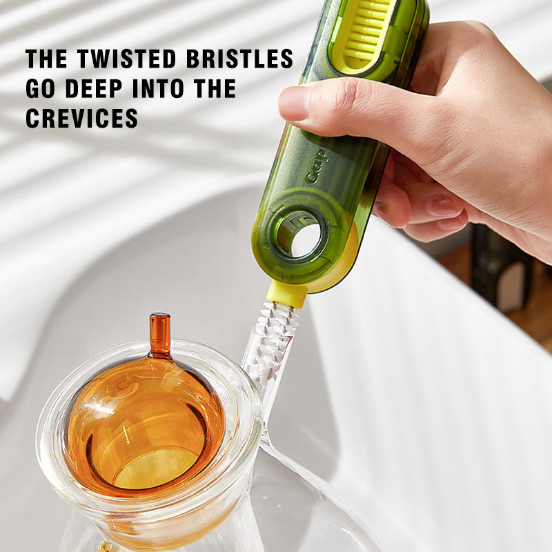 3 in 1 Cleaning Brush Multifunctional Bottle Gap Cleaner Brush | Bowlift