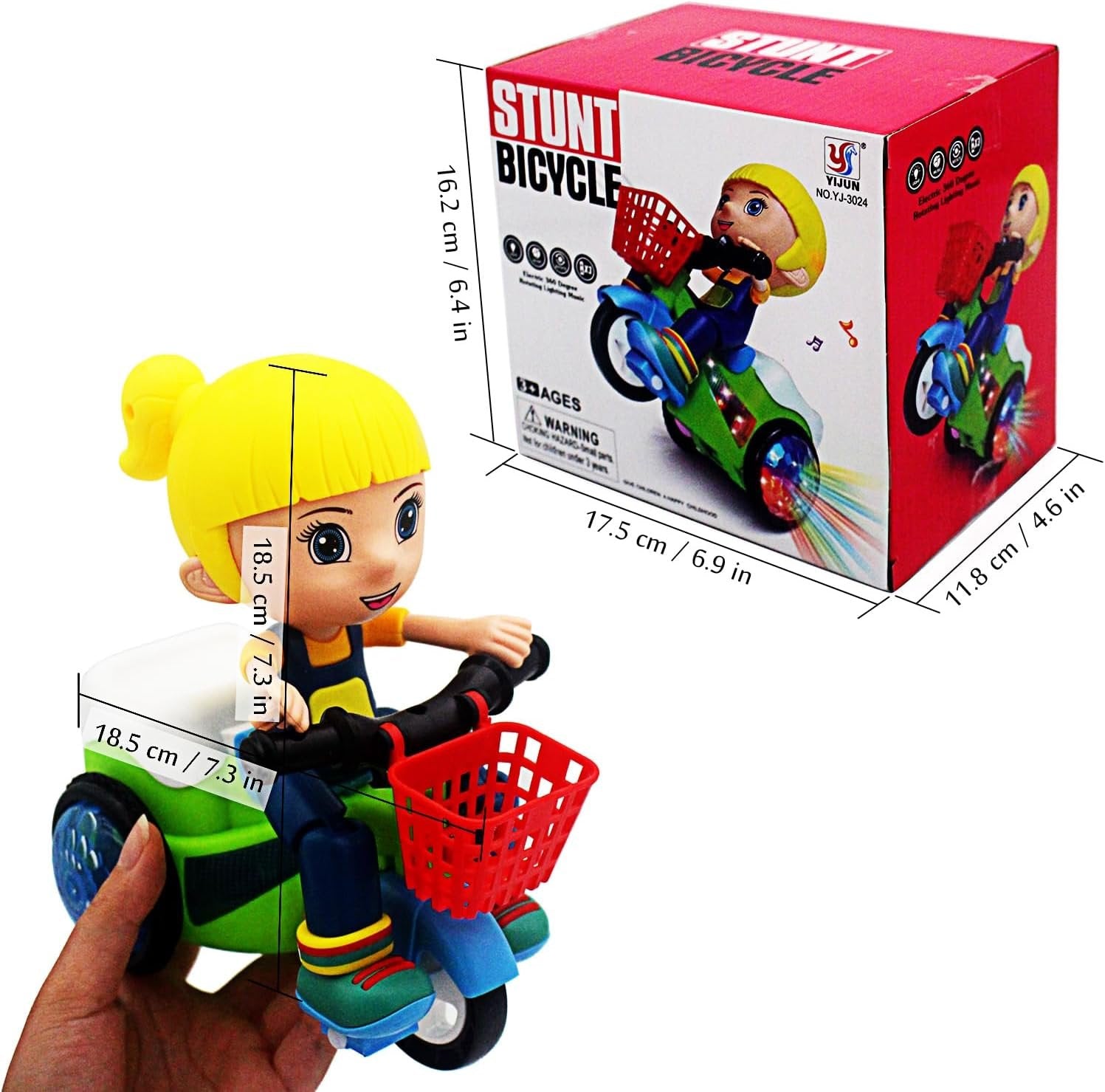 BowLift | Stunt Spin Dance Electric Tricycle Toy