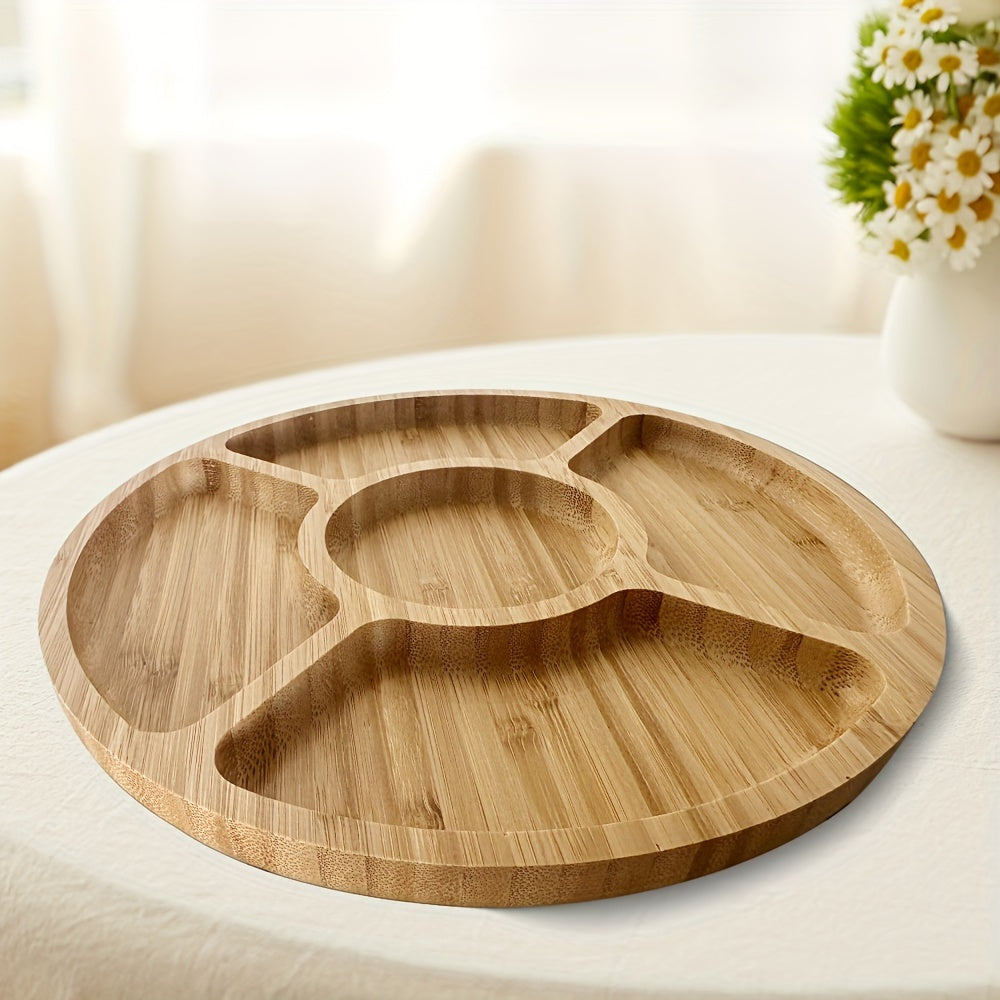 BowLift | SnackAura – Serve snacks stylishly with a durable, eco-friendly bamboo tray
