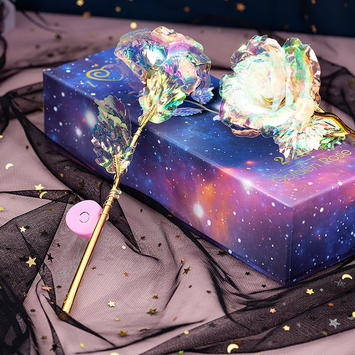 BowLift | For the Gift to Your Loved Ones - Colorful Glass Rose