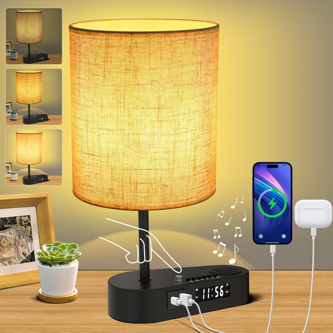 BowLift | ARA - Alarm clock with charging connection and table lamp