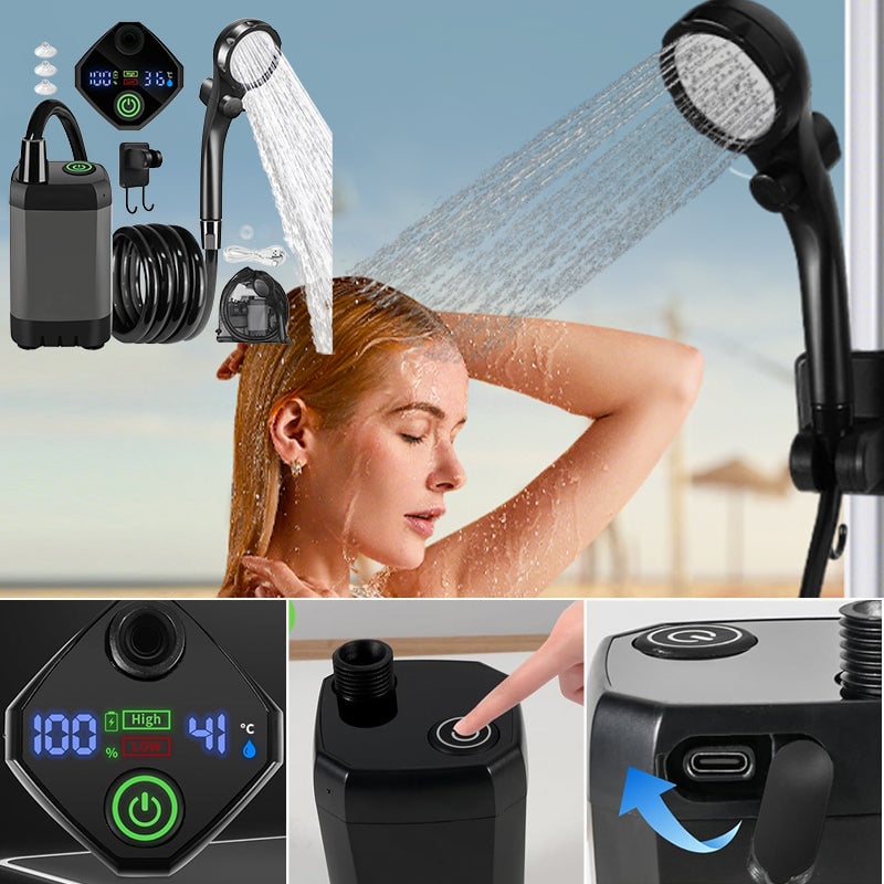 BowLift | Portable Rechargeable Outdoor Camping Shower Pump