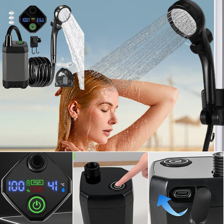 BowLift | Portable Rechargeable Outdoor Camping Shower Pump