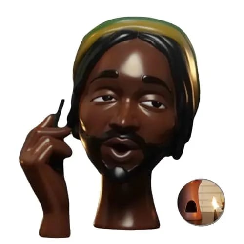 BowLift | Incense Burner Statue | Artistic Resin Design | Backflow Smoke Effect | 7.8 in
