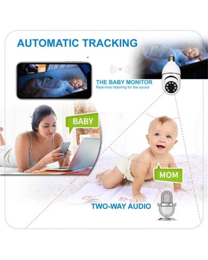 BowLift | Wireless Wifi Lightbulb Camera Security Camera