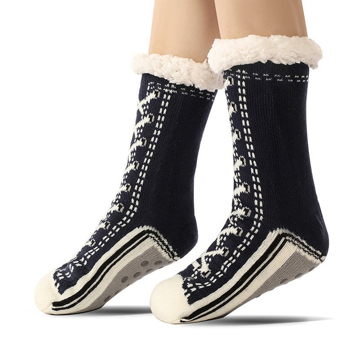 BowLift | Ultra-thick Cashmere Slippers Socks S