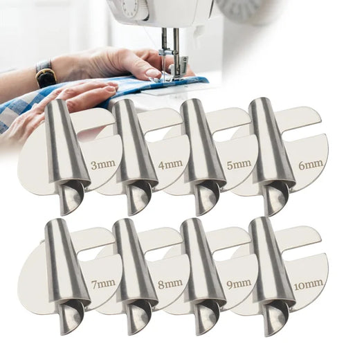 SewPerfect Spiral sewing pipe hem foot set with 8 pieces | Bowlift