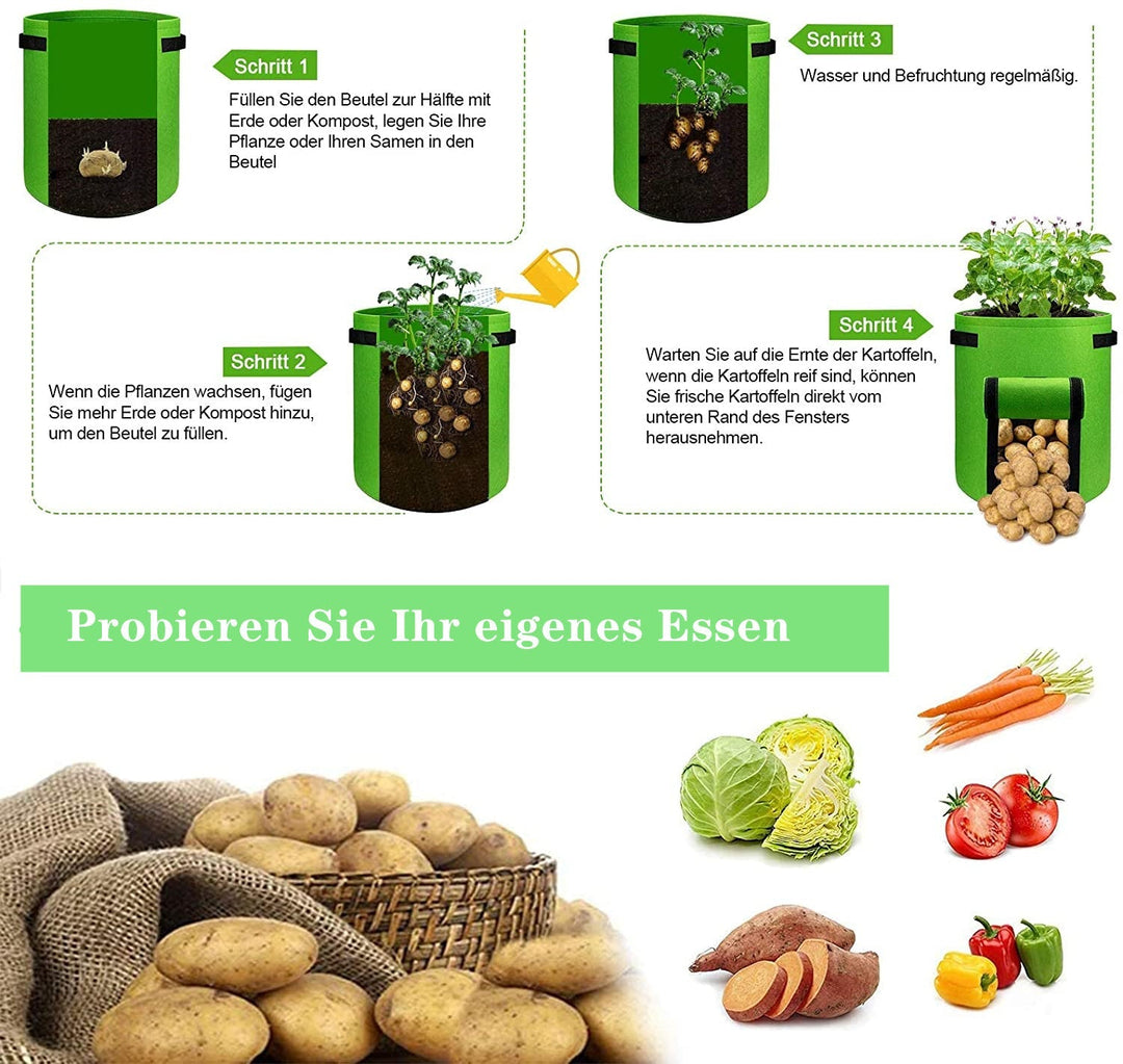 Plant sack planting bag plant pouch 5 pieces | Bowlift