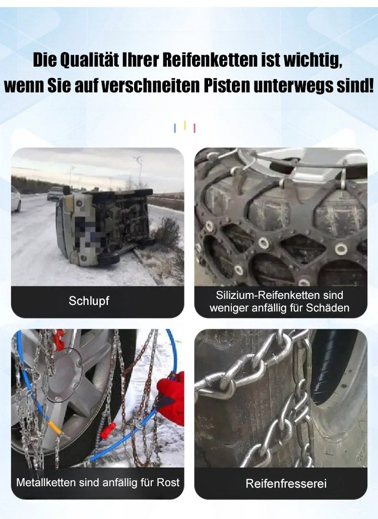 Non-slip tire chain | Ultimate car safety | Bowlift