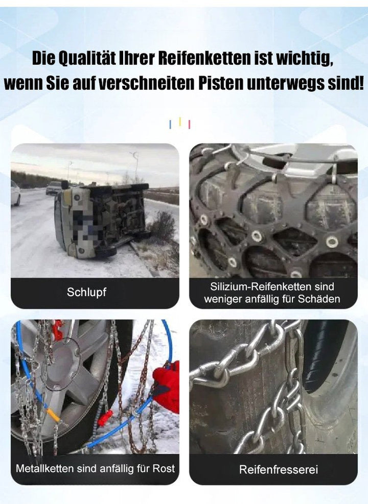 Non-slip tire chain | Ultimate car safety | Bowlift