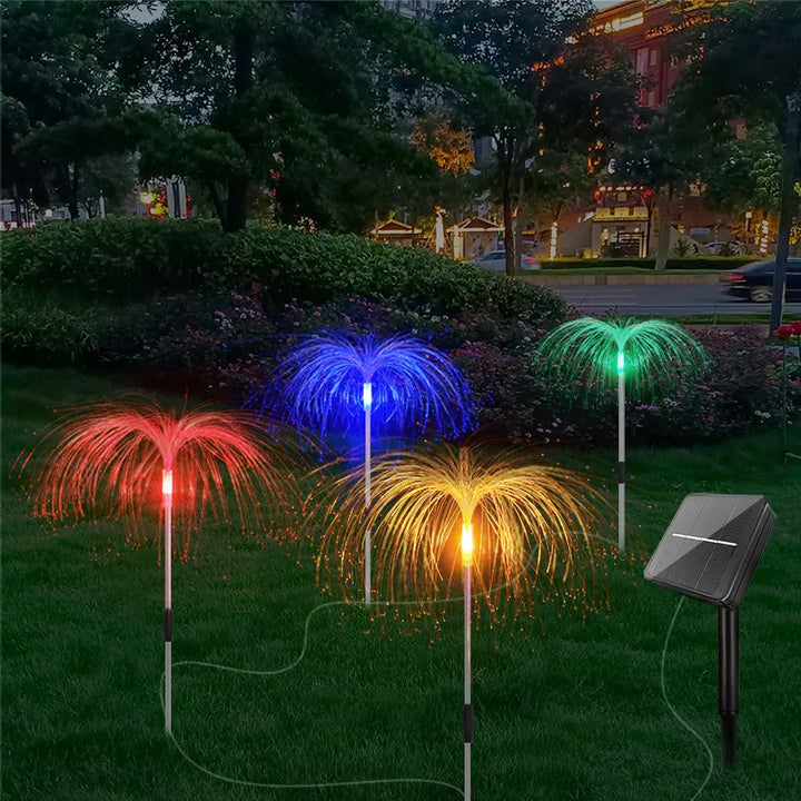 BowLift | Solar Garden Light with Color Change – LED Lawn Light for Garden & Terrace, Firework Design