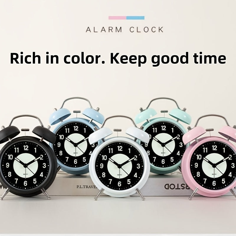 BowLift | LuminousTime - Elegant Metal Alarm Clock with Gentle Lighting for Peaceful Mornings and Nights