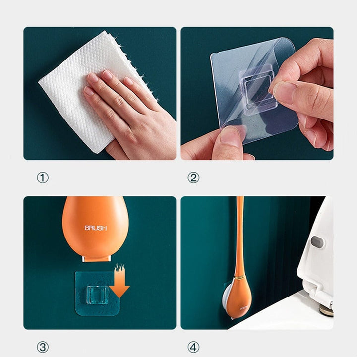 BowLift | 🔥Modern flexible silicone toilet brush