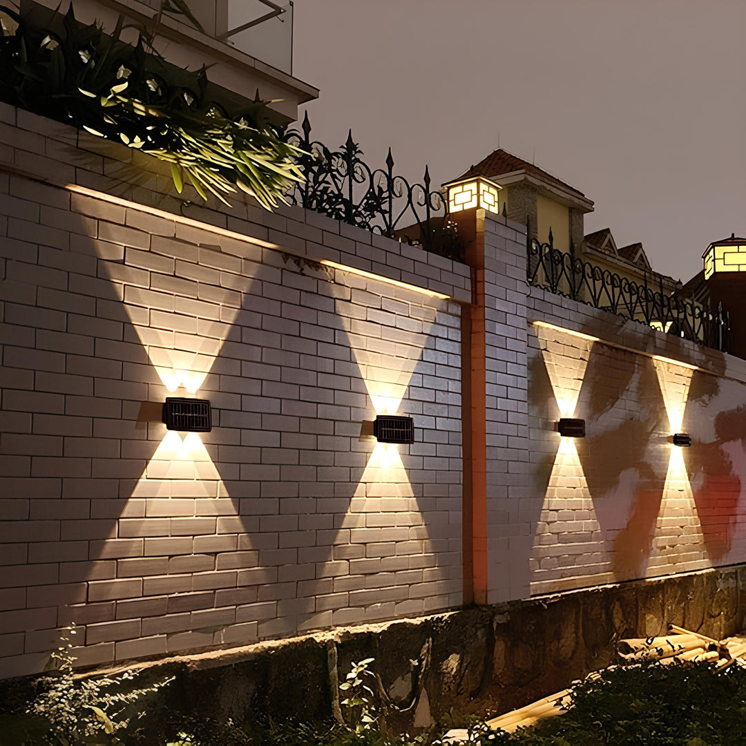 BowLift | Outdoor Solar LED Wall Light Black