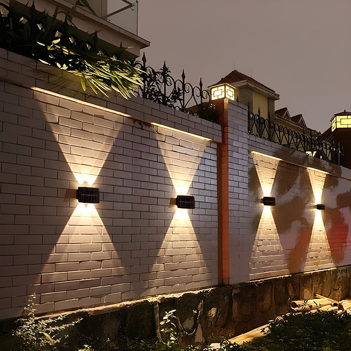 BowLift | Outdoor Solar LED Wall Light Black