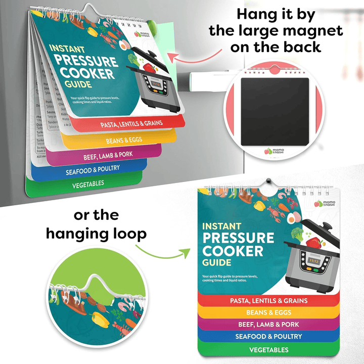 Air Fryer Cheat Sheet Magnets Cooking Guide Booklet | Bowlift