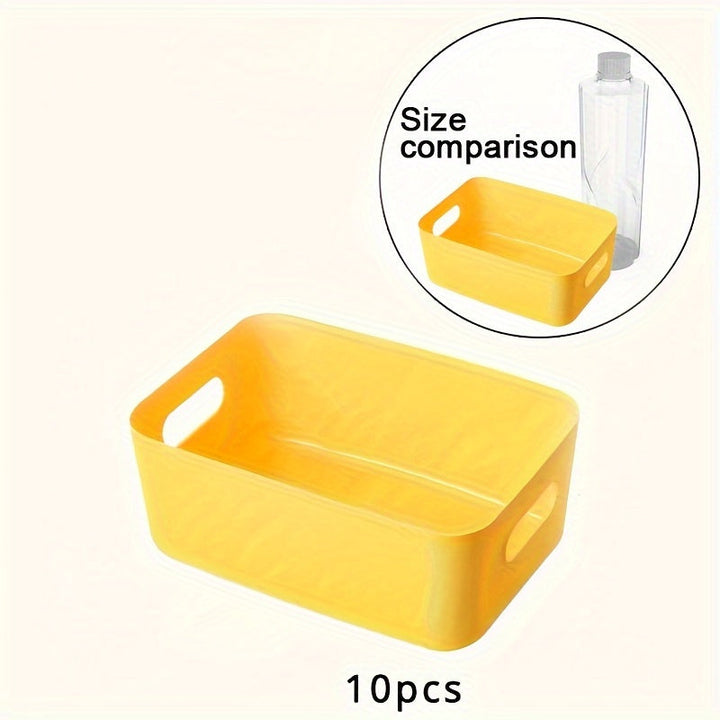 OrganiseerGemak - Set of 10 Wall Storage Boxes for Cosmetics and Snacks Bowlift