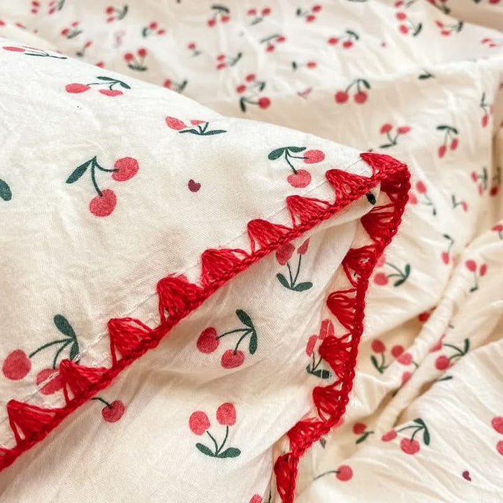 BowLift | Blossom & Berry Dream Bedding Set 4pcs Floral Duvet Cover