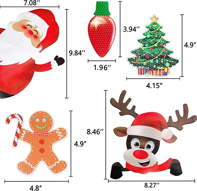 BowLift | Christmas Magnet Decor | Reflective Light Bulb Magnets | For Car, Refrigerator & Metal Surfaces
