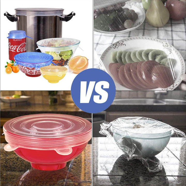 BowLift | 6PCS Adaptable Lid Silicone Cover Food