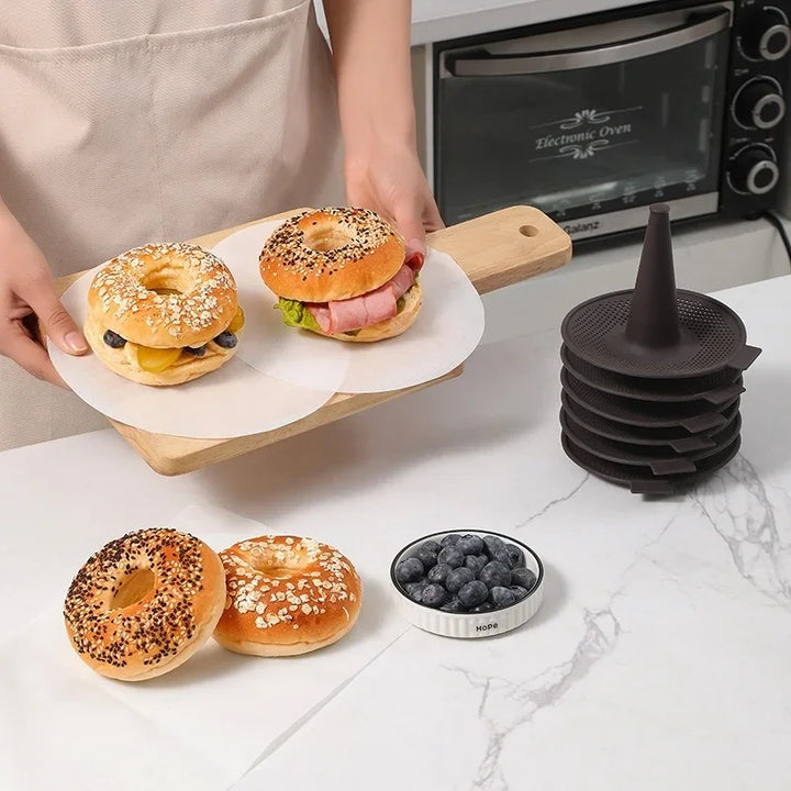 6pcs Kitchen Silicone Conical Baking Pastry Molds Doughnut Cake Pans | Bowlift