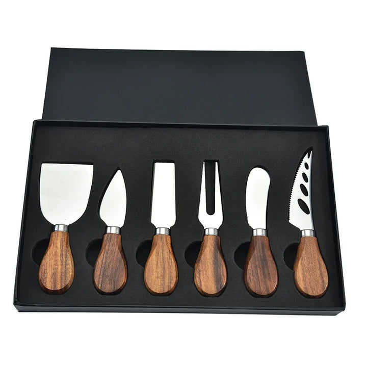 6pcs Stainless Steel Cheese Knives for Charcuterie Boards and Cutlery | Bowlift