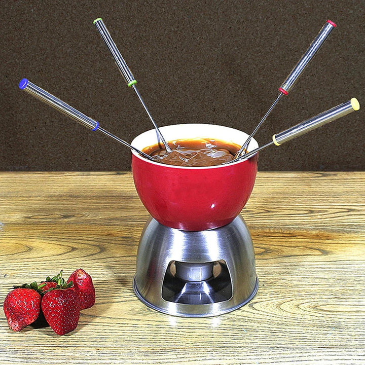6Pcs Stainless Steel Chocolate Fork Cake Fruit Dessert Fork Set | Bowlift