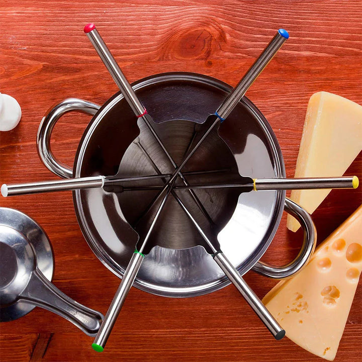 6Pcs Stainless Steel Chocolate Fork Cake Fruit Dessert Fork Set | Bowlift