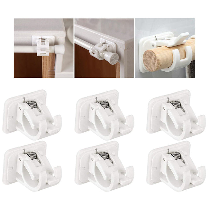 Nail-free Adjustable Rod Bracket Holders (2pcs) | Bowlift