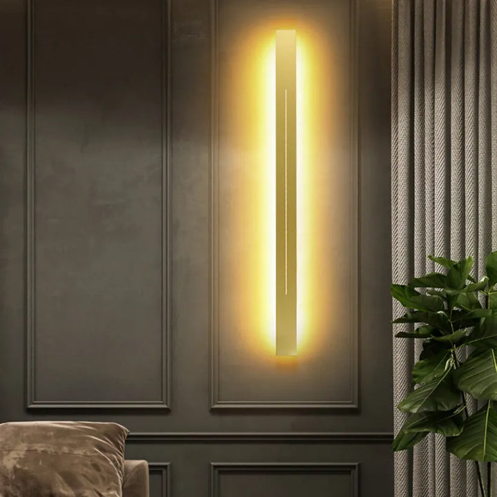 BowLift | LED Wall Light | Modern Vertical Black Indoor Sconce