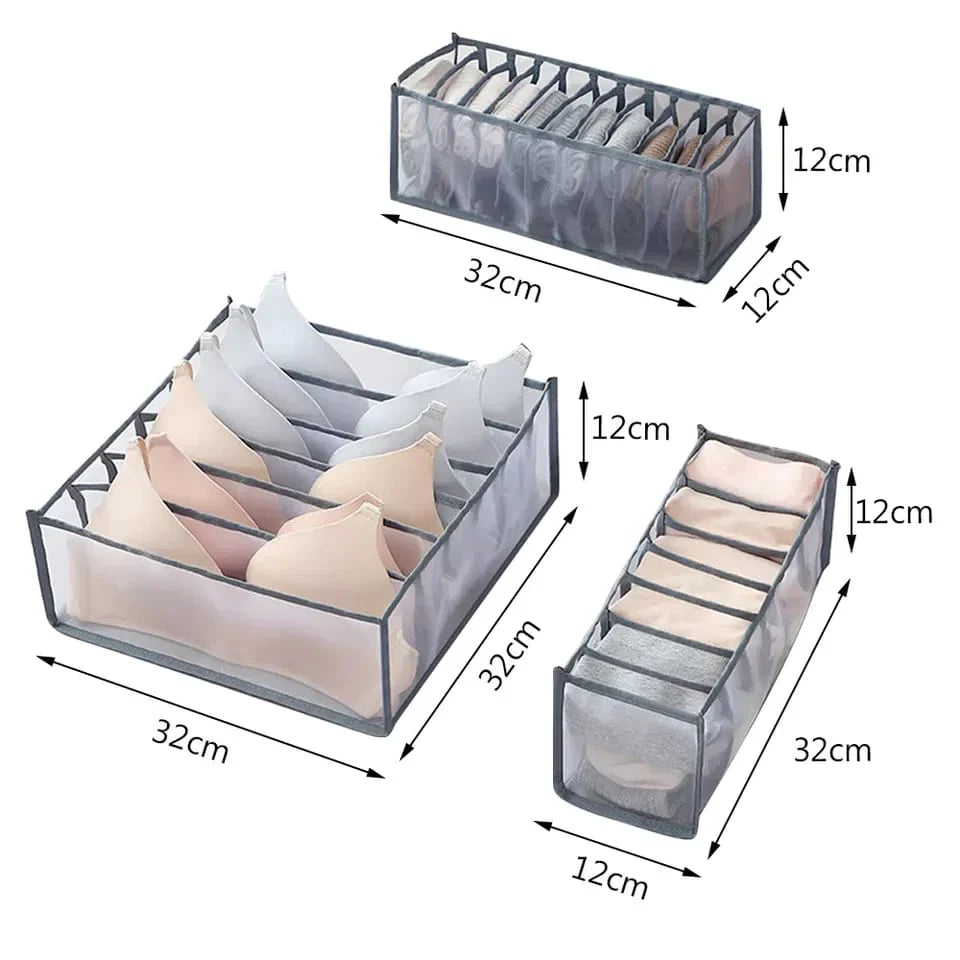 Undergarments Organizer Set Of 3 Bowlift
