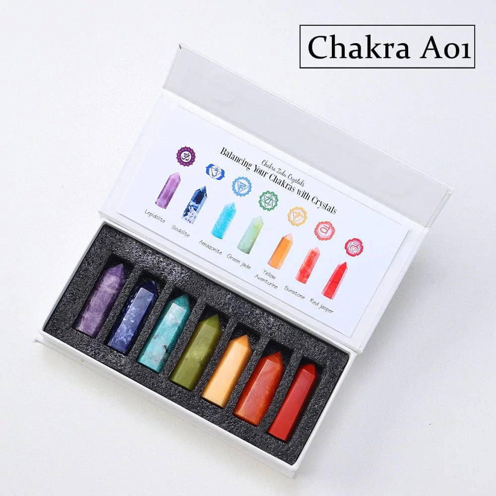 7 Chakra Stones Set Gift Bowlift