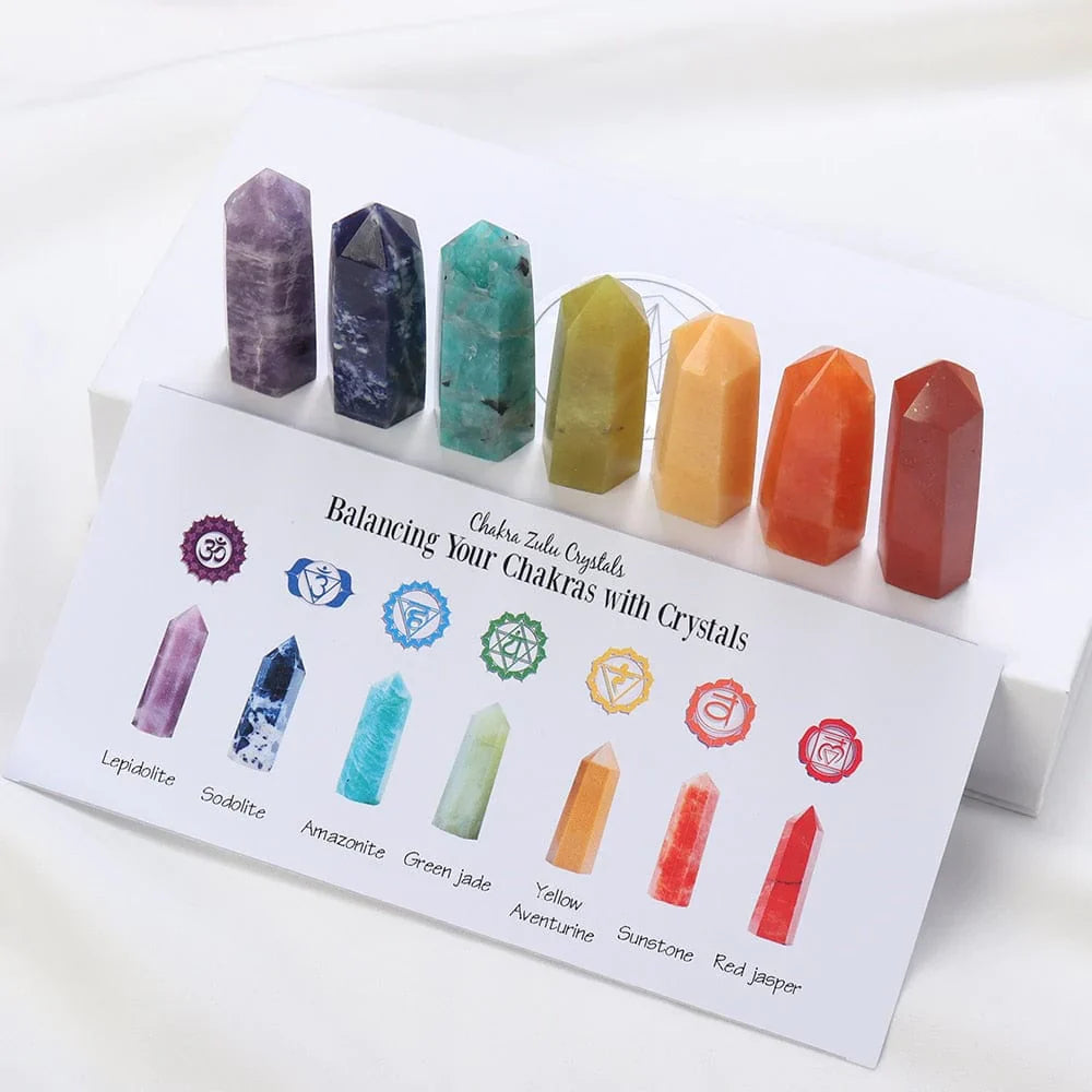7 Chakra Stones Set Gift Bowlift