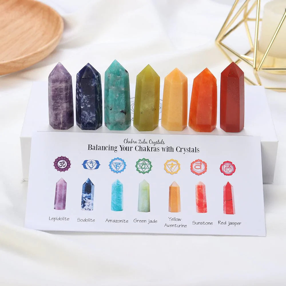 7 Chakra Stones Set Gift Bowlift
