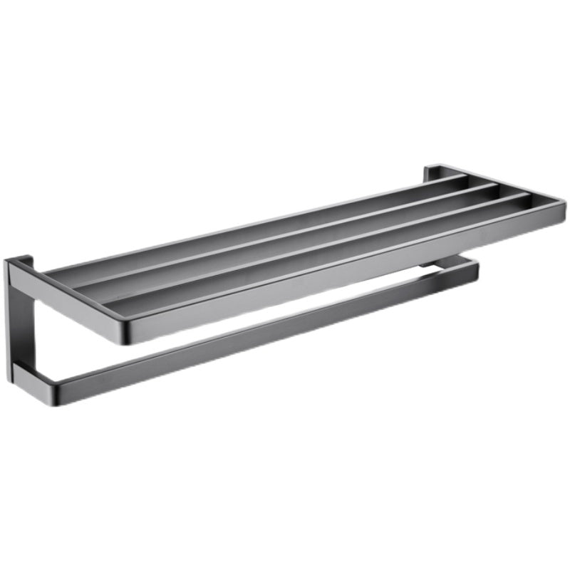 BowLift | Gray 5-piece modern bathroom accessory set made of stainless steel