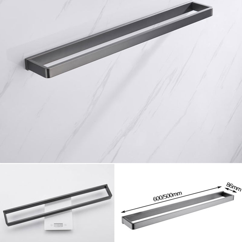 BowLift | Gray 5-piece modern bathroom accessory set made of stainless steel