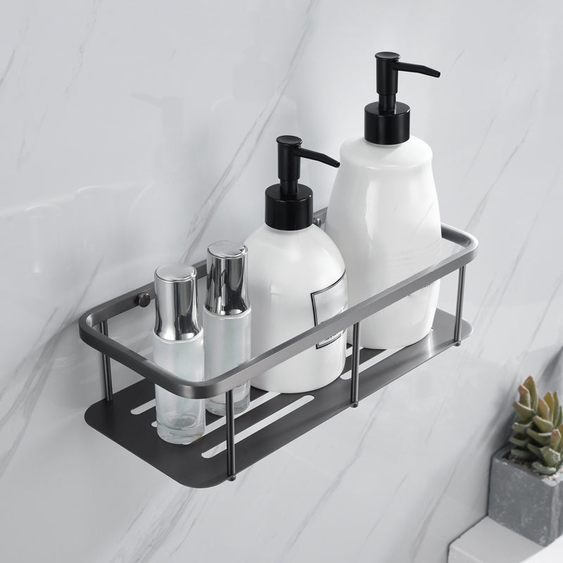 BowLift | Gray 5-piece modern bathroom accessory set made of stainless steel