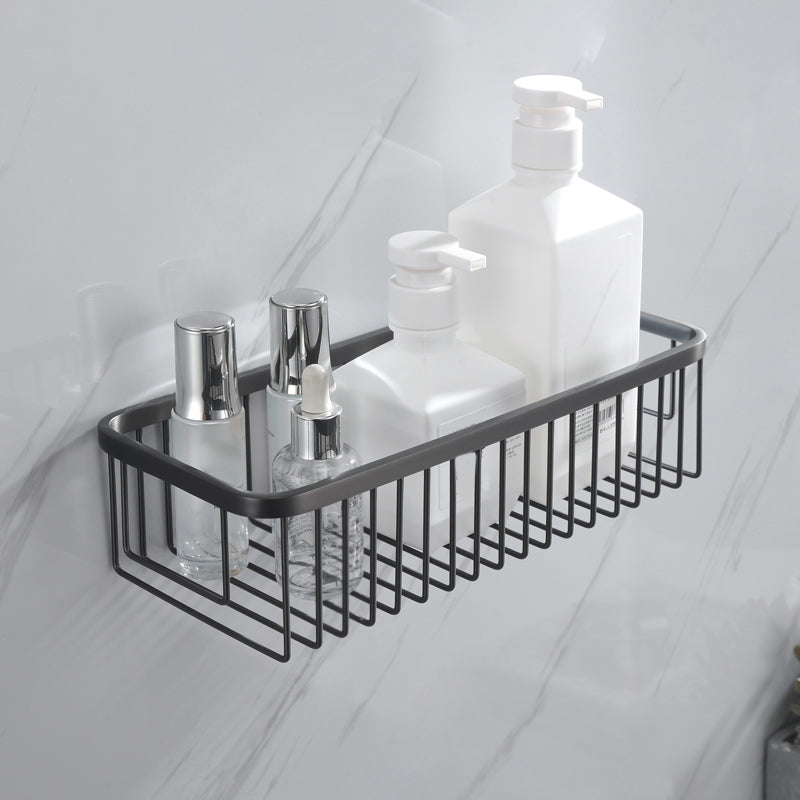 BowLift | Gray 5-piece modern bathroom accessory set made of stainless steel