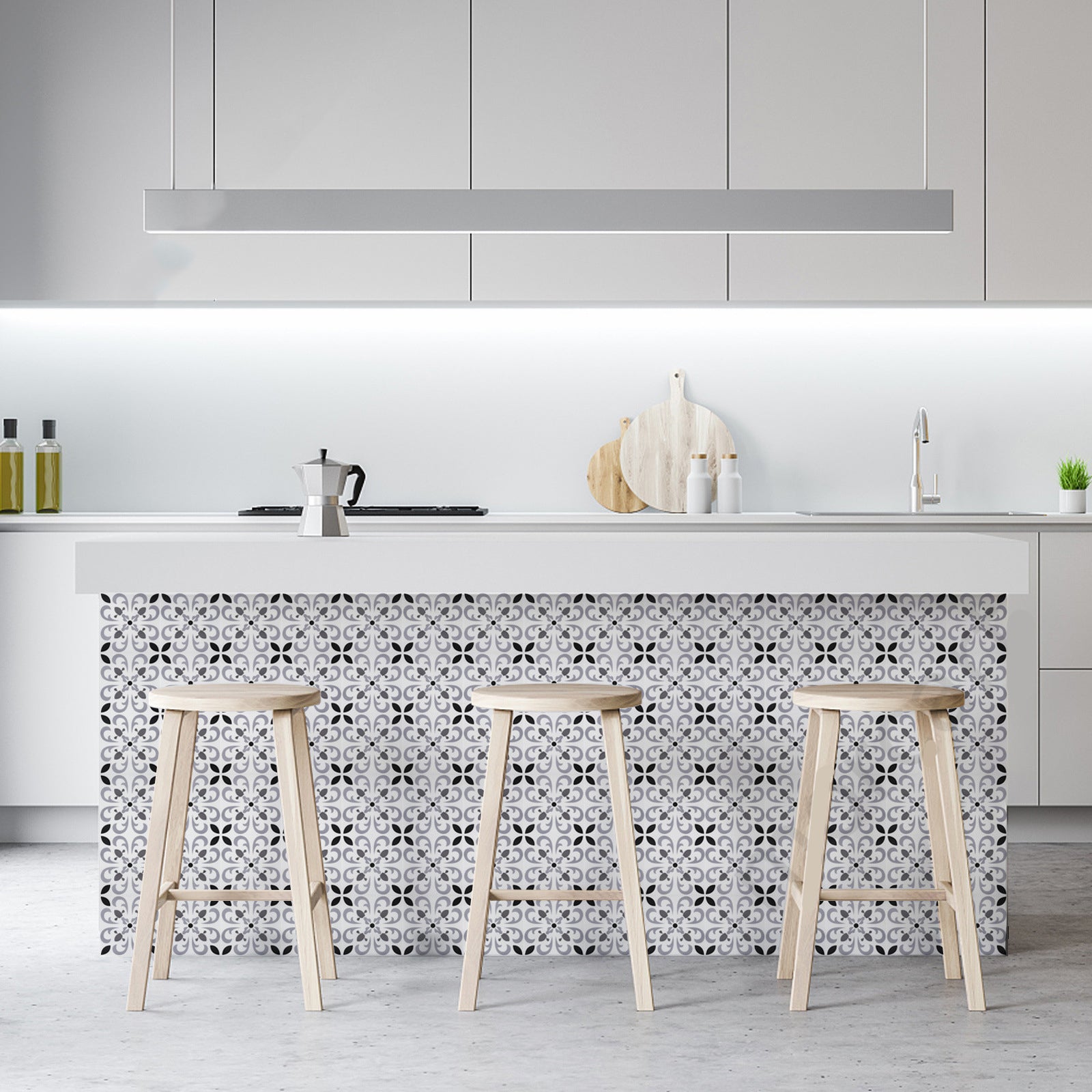 BowLift | Peel & Stick Vinyl Flooring Lightly patterned vinyl flooring with a matte sheen