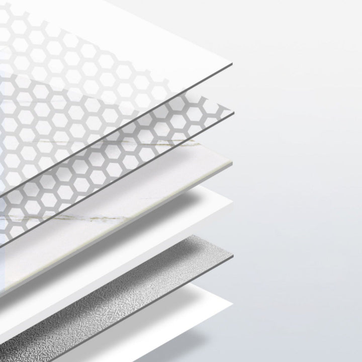 BowLift | Single Tile Peel and Stick Background Plastic Waterproof Wallpaper with Rectangular Shape