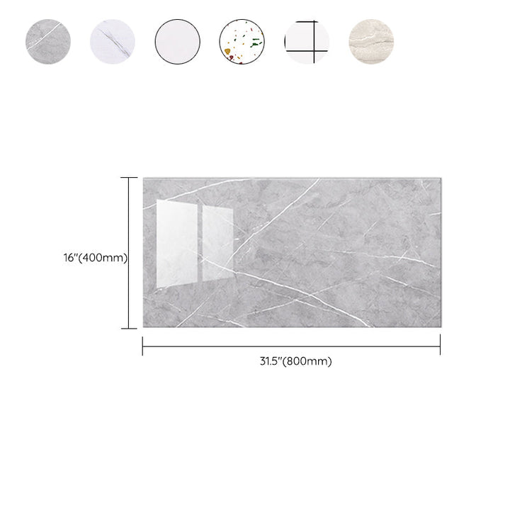BowLift | Single Tile Peel and Stick Background Plastic Waterproof Wallpaper with Rectangular Shape