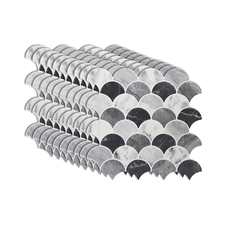 BowLift | Modern Peel and Stick Tiles PVC Fish Scales Peel and Stick Trim