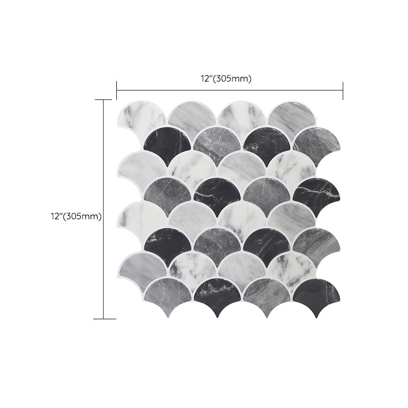 BowLift | Modern Peel and Stick Tiles PVC Fish Scales Peel and Stick Trim