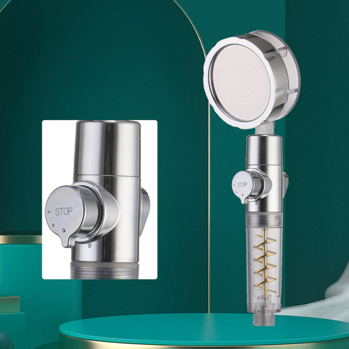 BowLift | Creative Metal Shower Head Adjustable Water Flow Round Handheld Shower Head