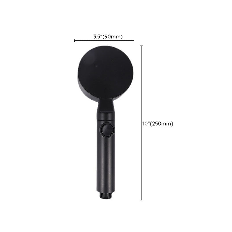 BowLift | Metal Black Shower Head Self-Cleaning Standard Round Hand Shower